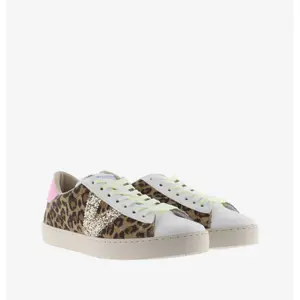 Leopard suede and sequined sneakers for women Victoria image-2