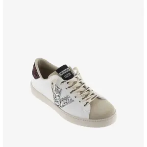 Women's leather and glitter sneakers Victoria Berlín image-1
