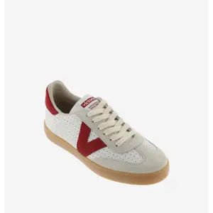 Perforated leather effect and suede trainers Victoria Berlín image-1