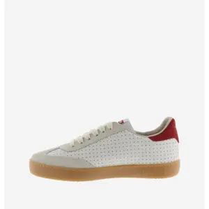 Perforated leather effect and suede trainers Victoria Berlín image-4