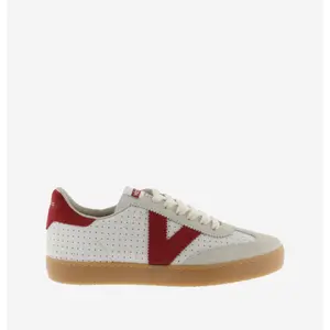 Perforated leather effect and suede trainers Victoria Berlín image-3