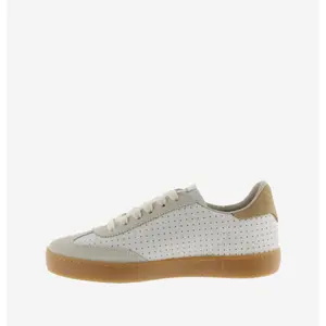 Perforated leather effect and suede trainers Victoria Berlín image-4