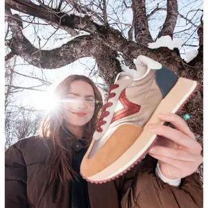 Multicoloured nylon metal suede sneakers for women Victoria Cosmos image-5