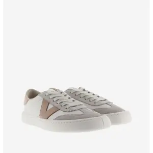 Leather and suede effect trainers for women Victoria Olmo image-2