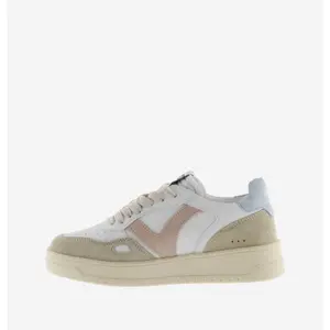 Low-top leather effect trainers Victoria image-4