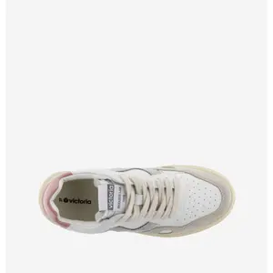 Leather effect and split leather Trainers Victoria Seúl image-4