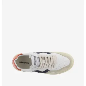 Leather effect and split leather Trainers Victoria Seúl image-4