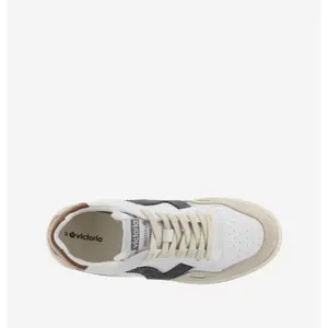 Leather effect and split leather Trainers Victoria Seúl image-4