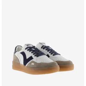 Leather and suede effect sneakers Victoria Seúl image-4