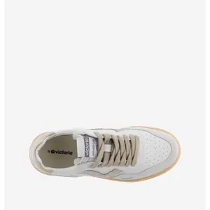 Women’s leather and suede effect trainers Victoria Seúl image-5