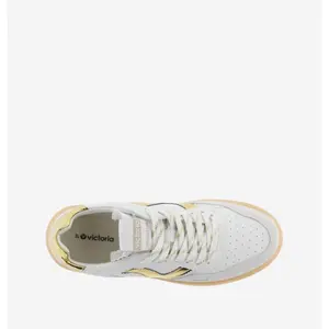 Women’s leather and suede effect trainers Victoria Seúl image-4