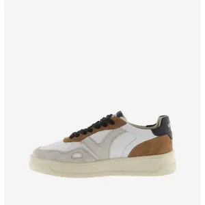 Leather and suede Trainers Victoria Seul image-4