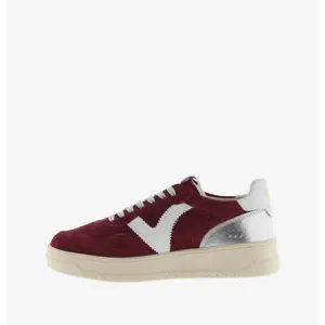 Women’s cracked effect suede and metal trainers Victoria Seul image-4
