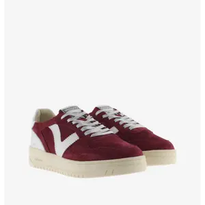 Women’s cracked effect suede and metal trainers Victoria Seul image-2