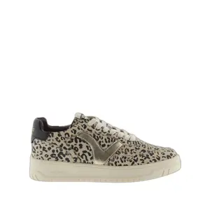 Animal print split leather and metal sneakers for women Victoria Seúl image-0