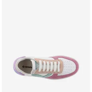 Multicoloured suede retro trainers for women Victoria Madrid image-3