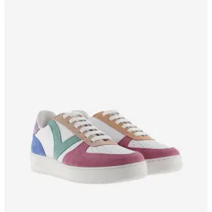 Multicoloured suede retro trainers for women Victoria Madrid image-2