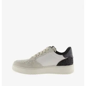 Women's split leather effect sneakers with sequins Victoria Madrid image-3