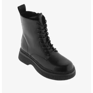Lace-up ankle boots with a leather effect for women Victoria Dublin image-1