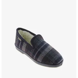 Plaid fabric slippers for women Victoria image-1