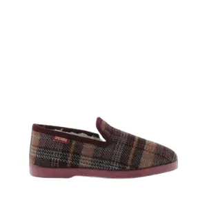 Plaid fabric slippers for women Victoria image-0