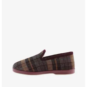 Plaid fabric slippers for women Victoria image-2