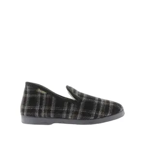 Checked fabric slippers Victoria image-0