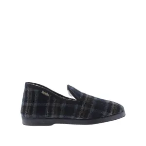 Checked fabric slippers Victoria image-0