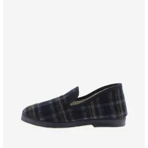 Checked fabric slippers Victoria image-2
