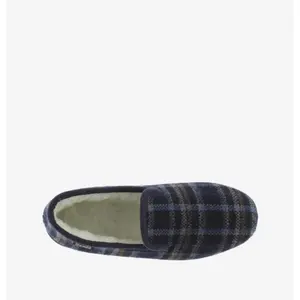 Comfortable slippers with checkered fabric and twisted sole Victoria image-3