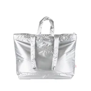 Metallic nylon tote bag Victoria