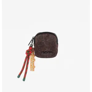 Nylon wallet with keyring for women Victoria image-1