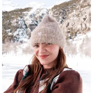 Lurex hat with heart for women Victoria image-2