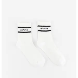 Women's lurex and cotton socks Victoria image-1