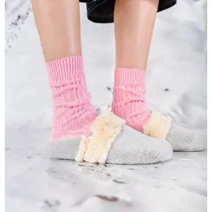 Women's cotton canvas socks Victoria image-3