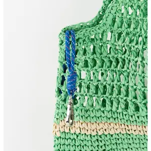 Women's raffia tote bag Victoria image-3
