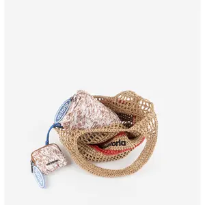 Women's raffia tote bag Victoria image-1