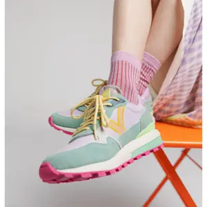 Striped lurex socks for women Victoria image-4