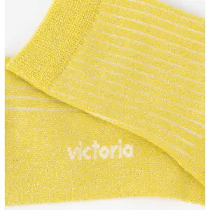 Striped lurex socks for women Victoria image-5