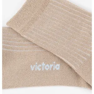 Striped lurex socks for women Victoria image-5