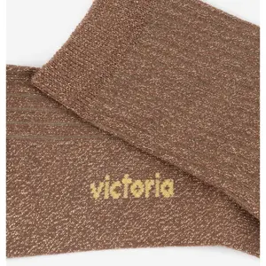 Striped lurex socks for women Victoria image-4