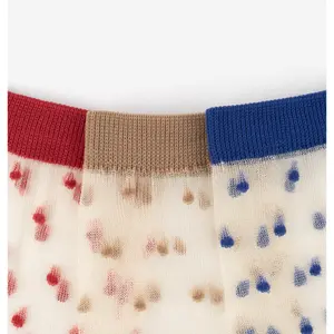 Transparent polka dot socks for women Victoria image-5