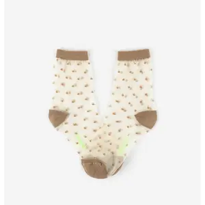 Transparent polka dot socks for women Victoria image-1
