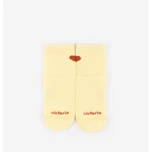 Heart pattern no-show socks for women Victoria image-0