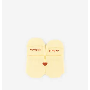 Heart pattern no-show socks for women Victoria image-1