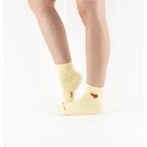 Heart pattern no-show socks for women Victoria image-3