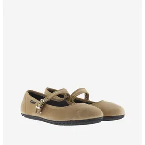 Baby girl ballerinas Victoria Oda Mercedes Terciopelo image-4