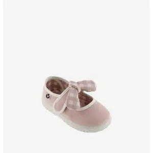 Baby girl gingham bow ballerinas Victoria Ojalá image-1
