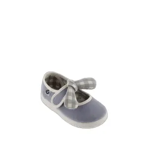 Baby girl gingham bow ballerinas Victoria Ojalá image-1