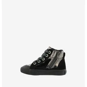 Metallic zipped baby booties Victoria image-2